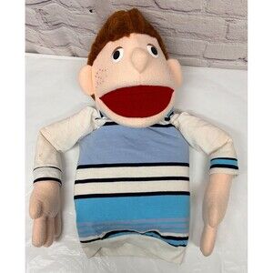 Vtg One Way Street Boy Puppet Freckles Foam Form Muppet Style Dummy